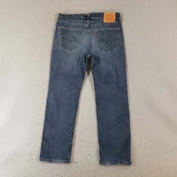 Levi's 559 jeans men's 36x30 relaxed fit straight blue stretch denim pants - Picture 9 of 14